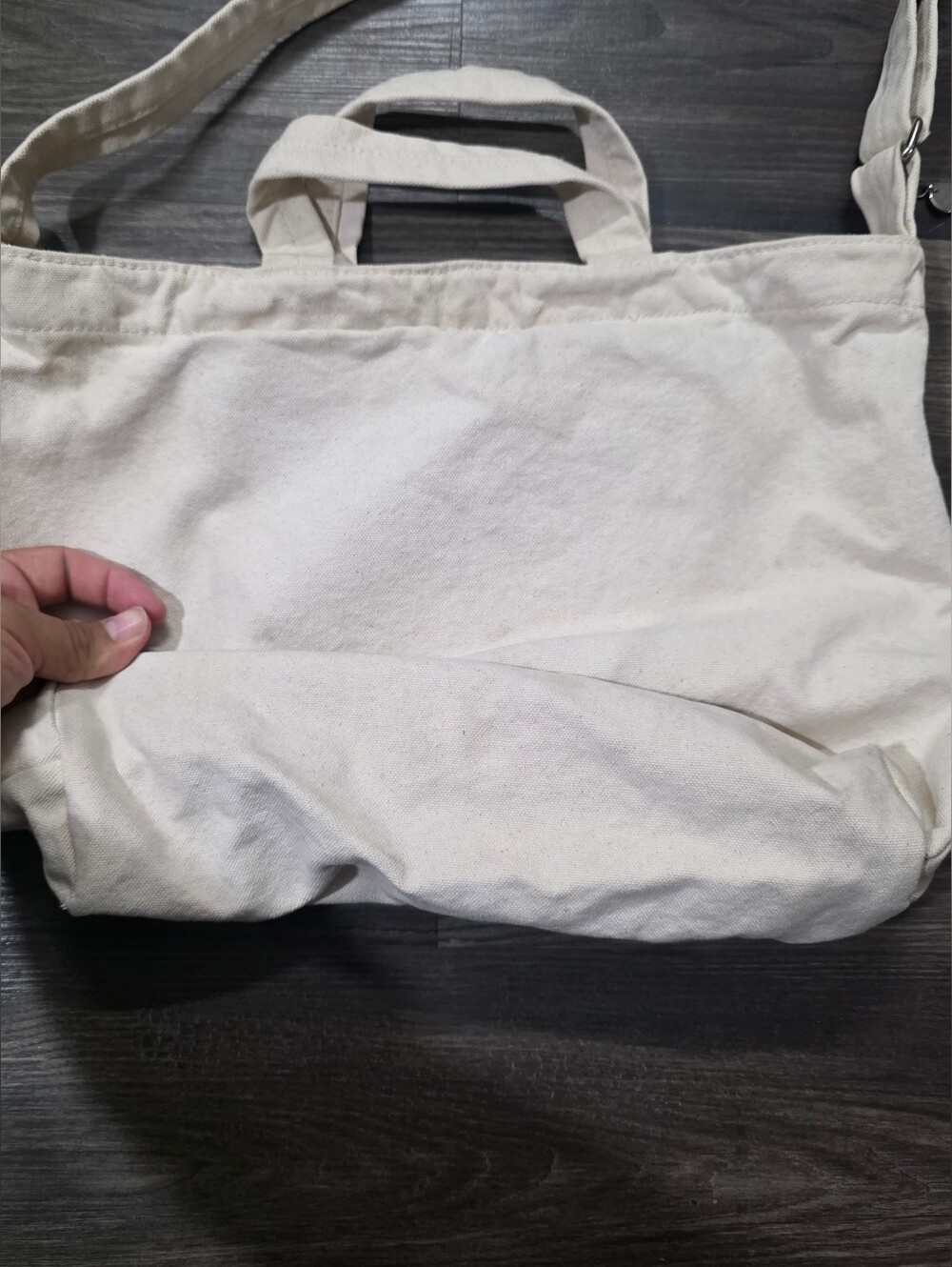 baggu X Jessica wiliams Embroidered Canvas Tote Bag beige - Picture 3 of 8